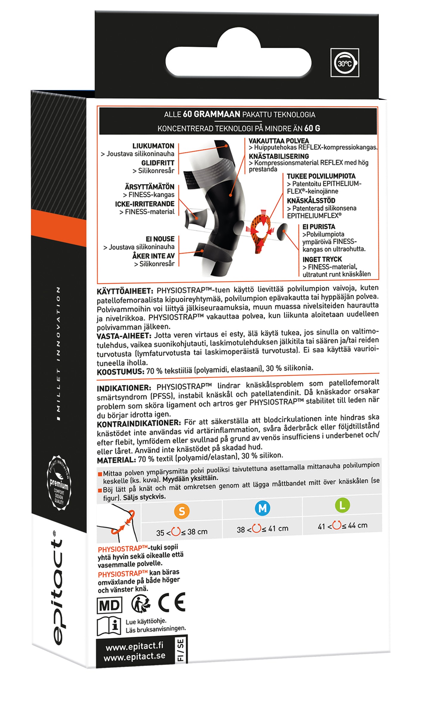 Epitact PHYSIOstrap™ Sport Knästöd